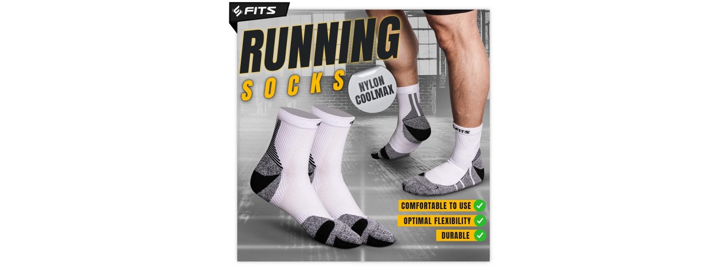 FITS Running Socks Kaos Kaki 
